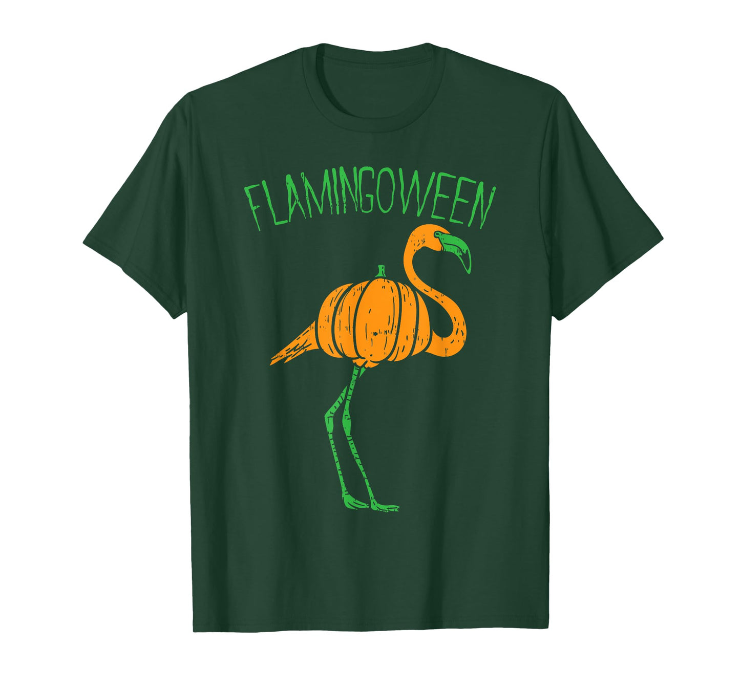 Flamingoween Flamingo Pumpkin Halloween Costume Bird Lover T-Shirt