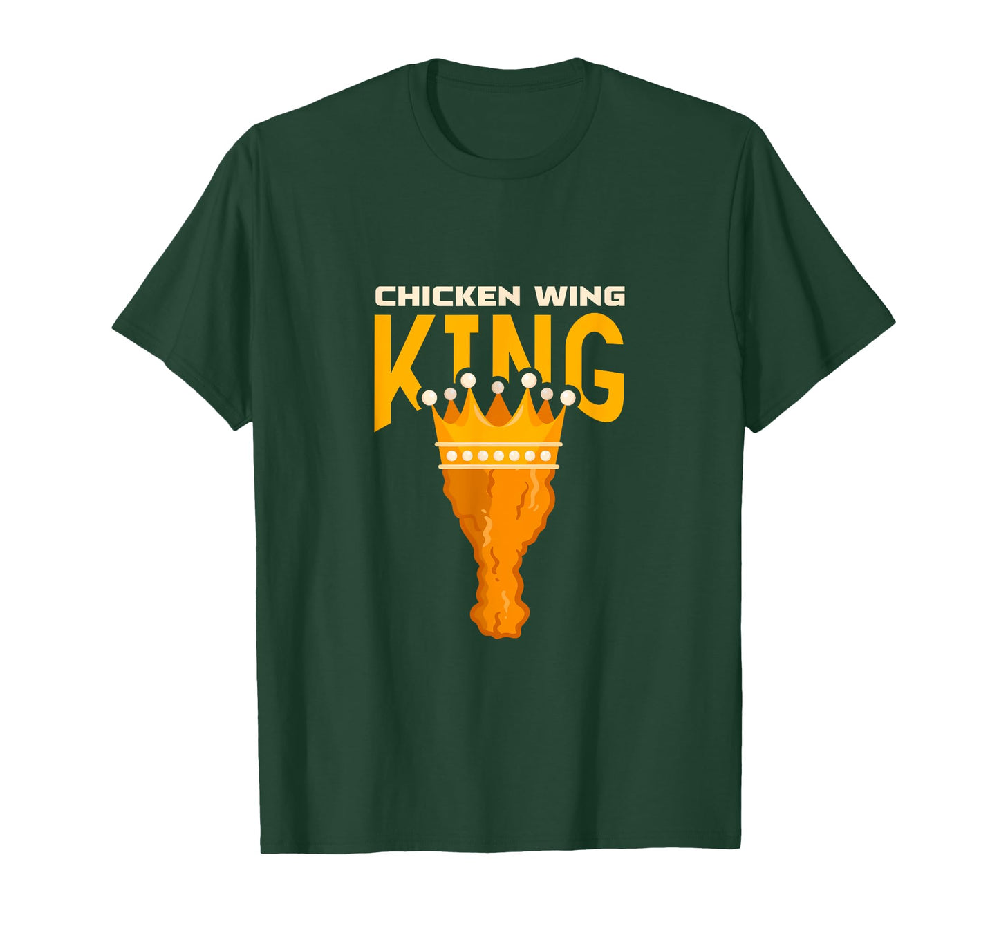 Chicken Wing King Buffalo Wings BBQ Fried Food T-Shirt