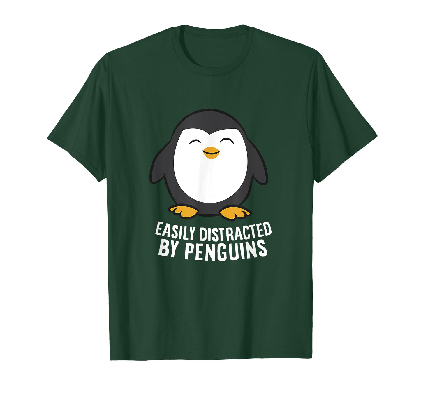 Cute Penguin Lover Gift Easily Distracted By Penguins T-Shirt