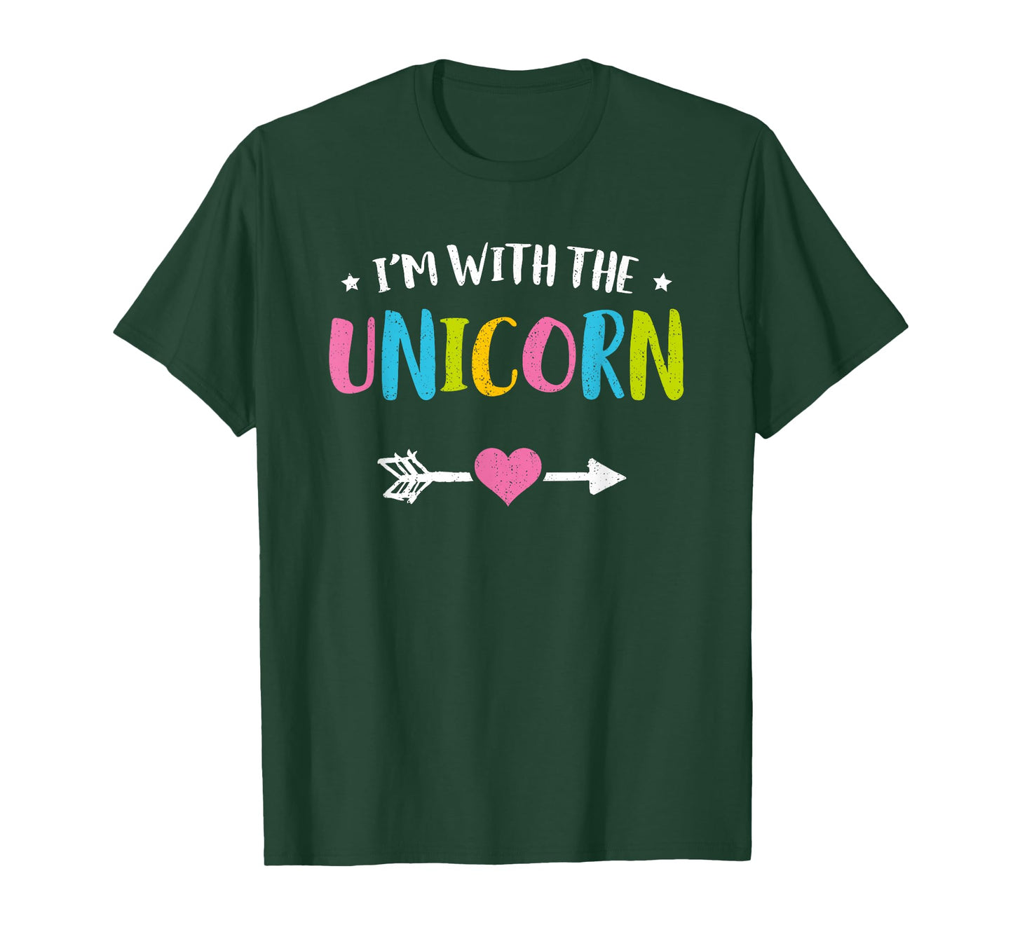I'm With The Unicorn Cute Funny Couple Halloween Costume T-Shirt