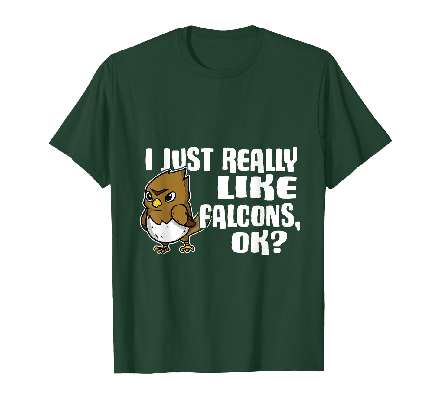 I Just Really Like Falcons Ok Funny Falcon Costume T-Shirt