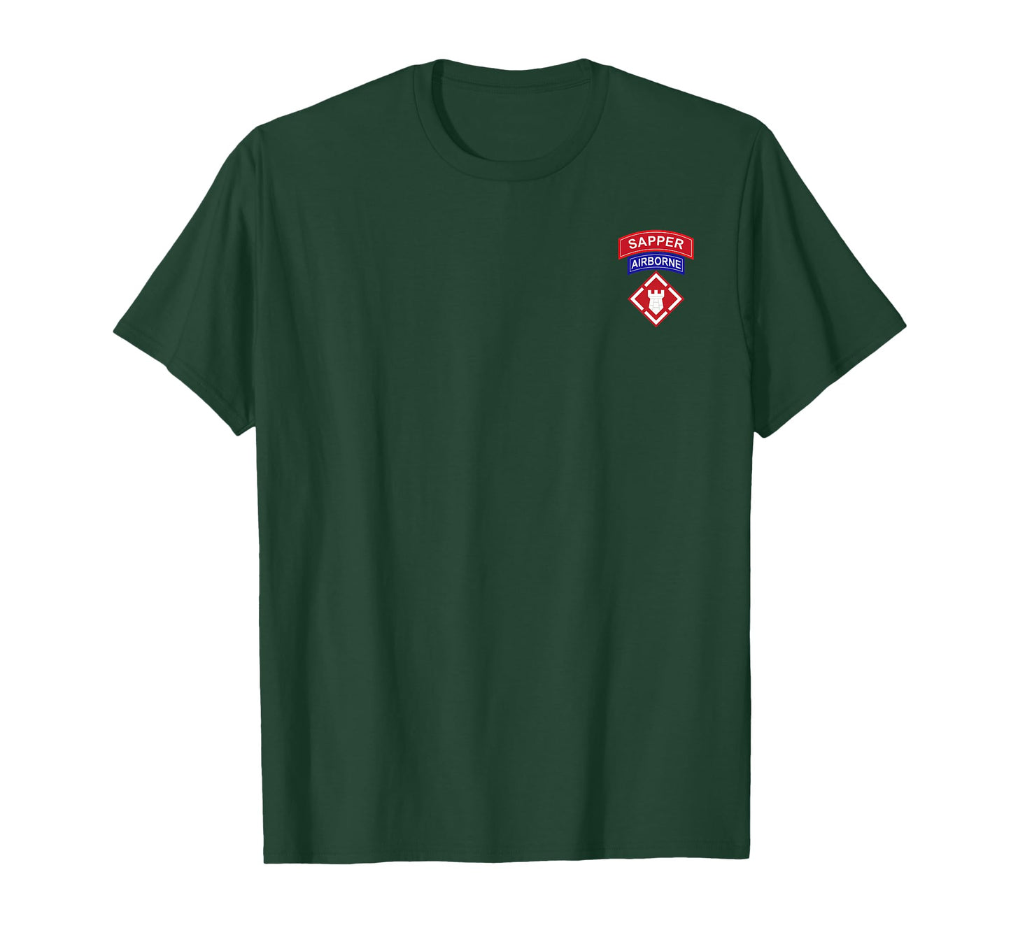20th Engineer Brigade Patch - Airborne and Sapper Veteran T-Shirt