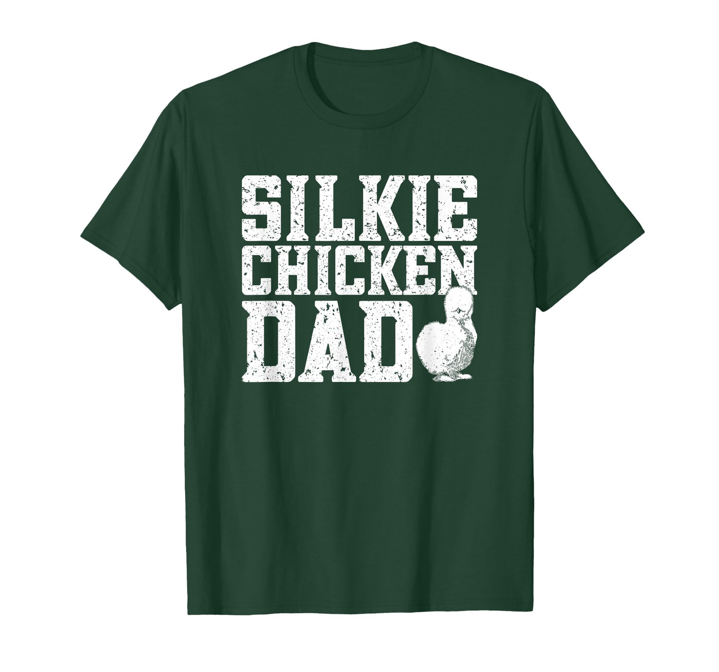 Silkie Chicken Dad Silky Chicken Daddy Hen Poultry Farmer T-Shirt