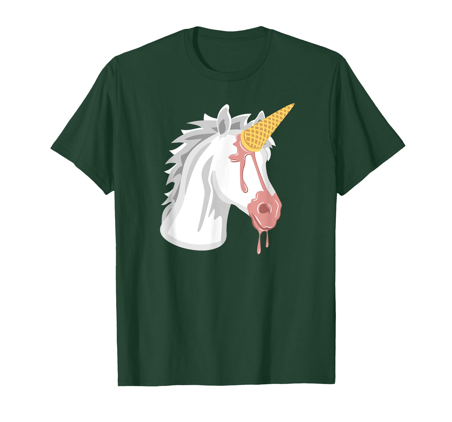 Ice Cream Cone Funny Unicorn Clothing Women Girls T-Shirt