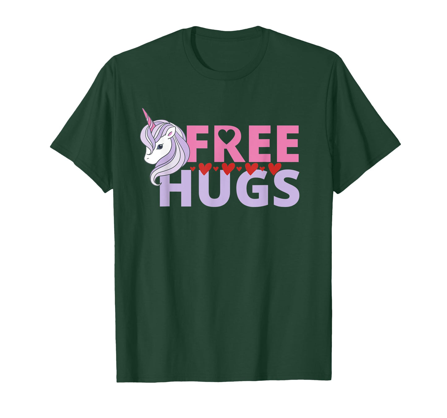 Free Hug Unicorn Good Vibe, Smiles, Kindness, Humanity T-Shirt