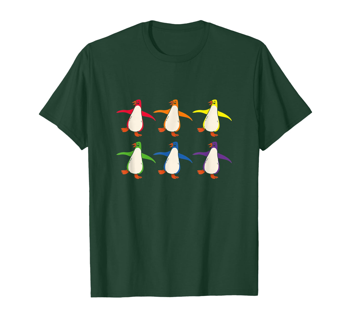 Rainbow LGBT Pride Penguin Lover Flightless Bird Lesbian Gay T-Shirt