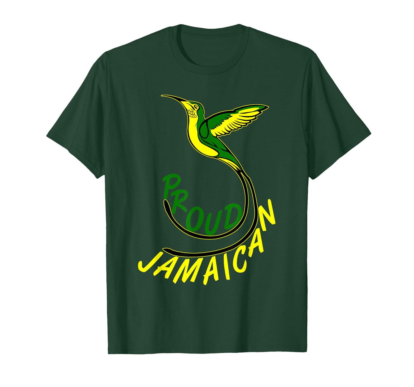 Jamaica Shirt Proud Jamaican doctor bird Gift Men & Women T-Shirt