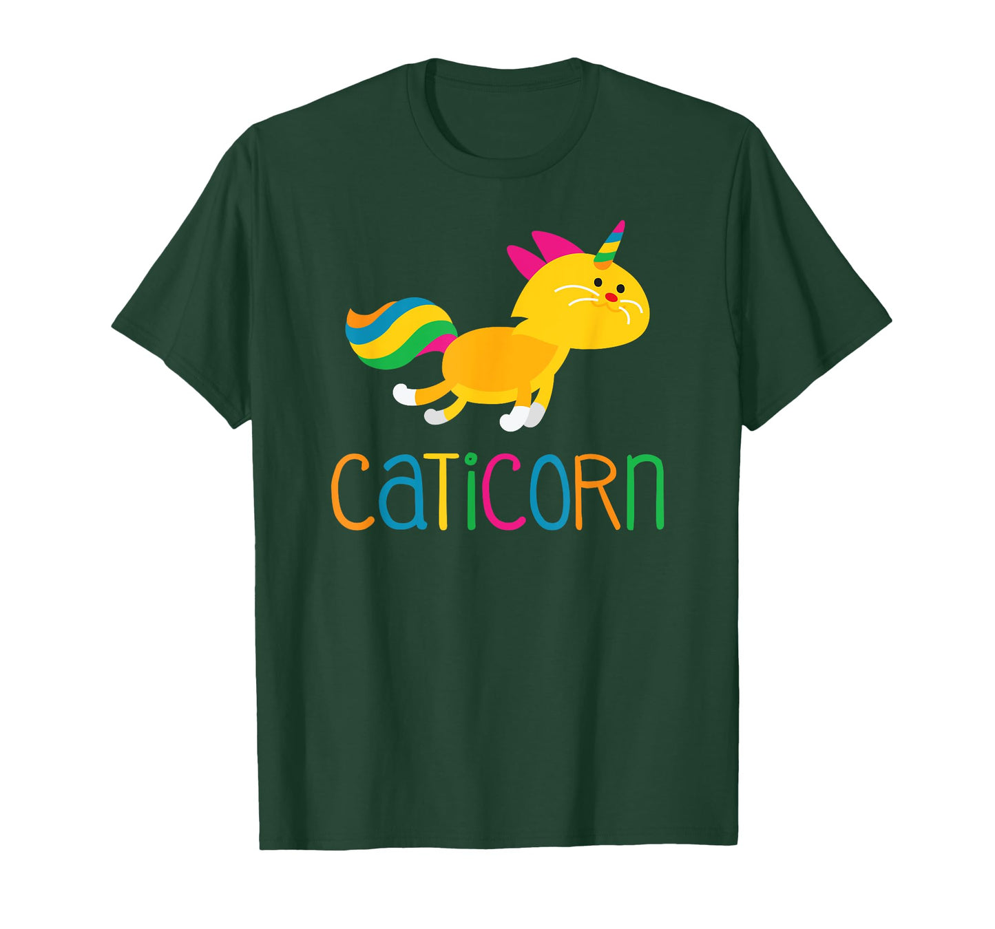 Caticorn Rainbow T shirt Meowgical Cat Unicorn Kittycorn Tee T-Shirt for Men Women Girls Kids