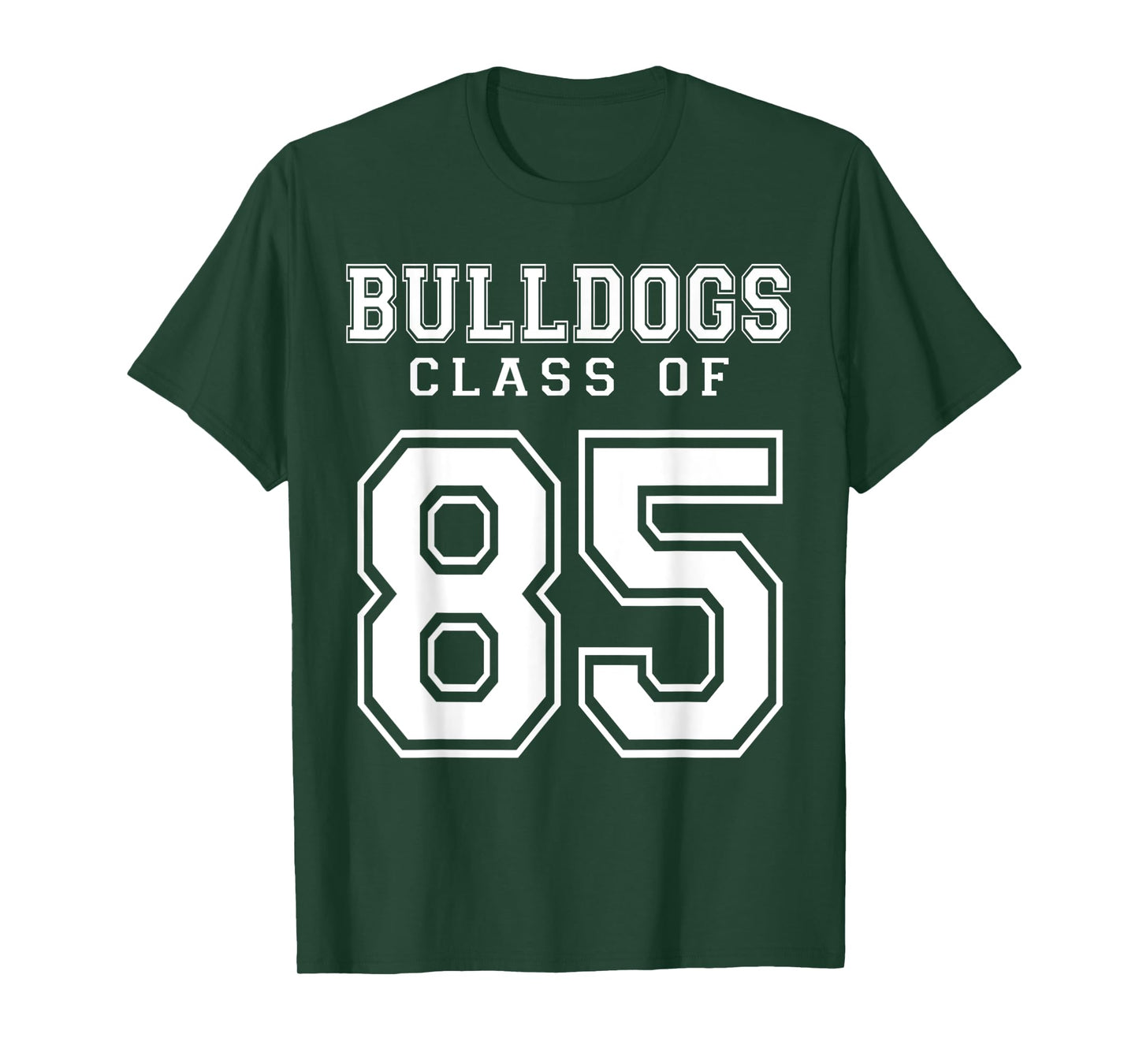 Class Of 1985 Bulldogs Custom Graduation Senior Personalized T-Shirt