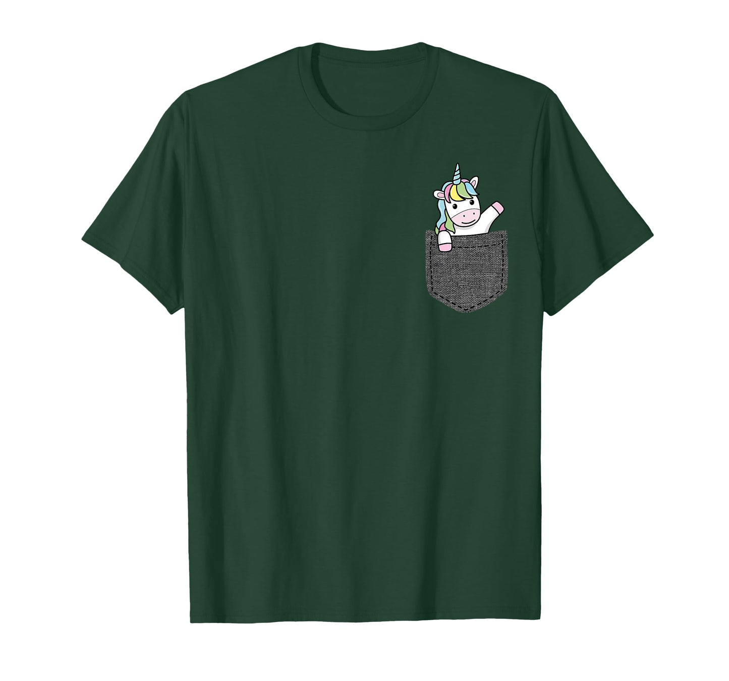 Unicorn in Pocket T-Shirt