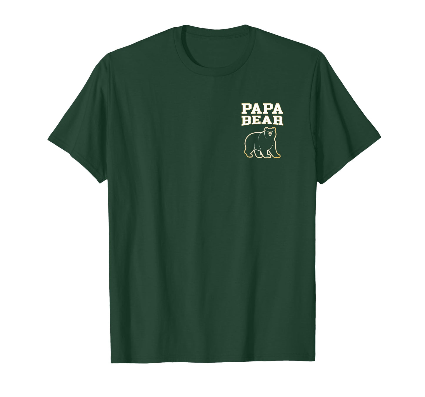 Papa Bear Cool Funny Father Matching Family Dads Men Papa T-Shirt