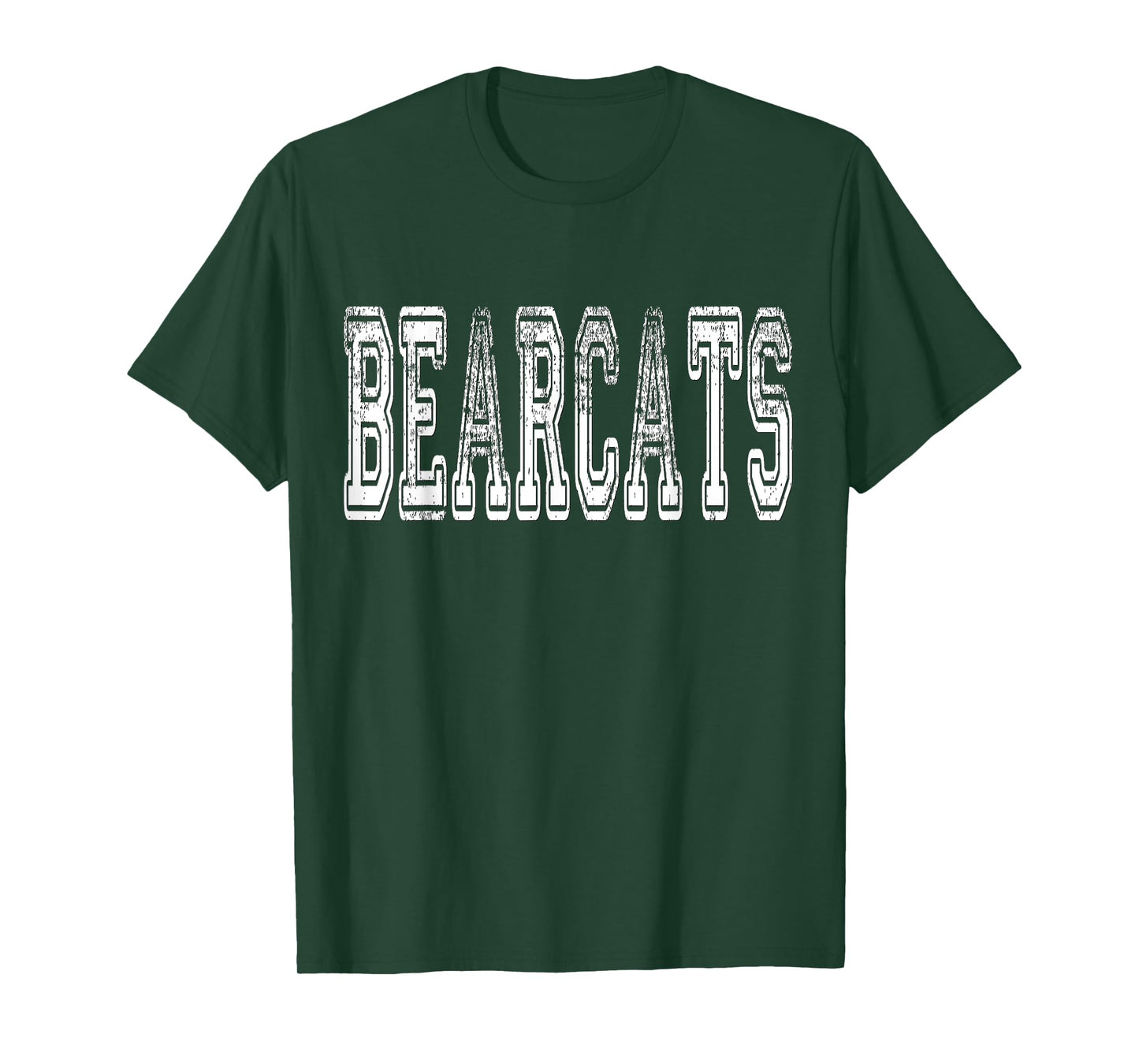 Bearcats Mascot Distressed Vintage School Sports Name Fans T-Shirt