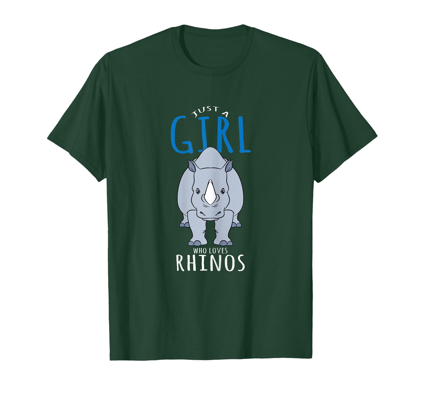 Rhino Costume Design - Just A Girl Who Loves Rhinos T-Shirt