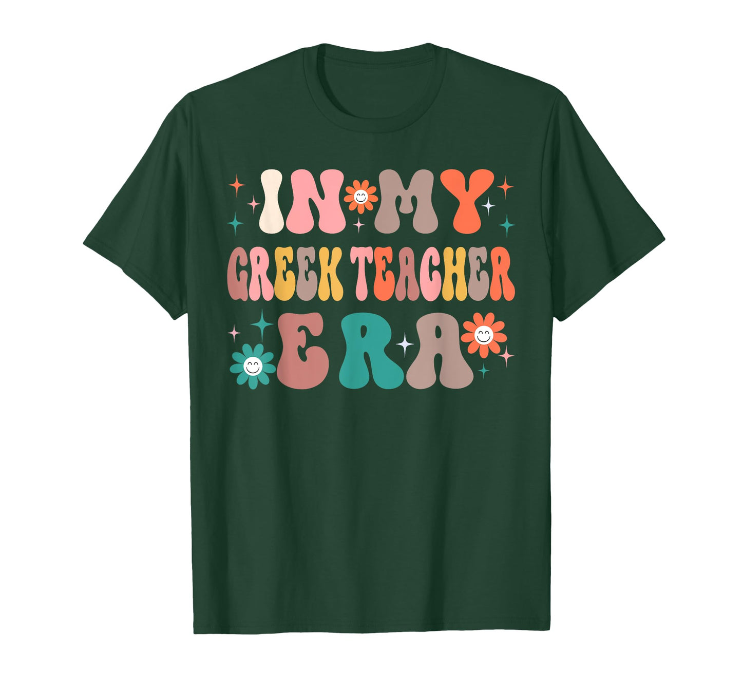 In My Greek Teacher Presents Women Men Greek Teacher T-Shirt