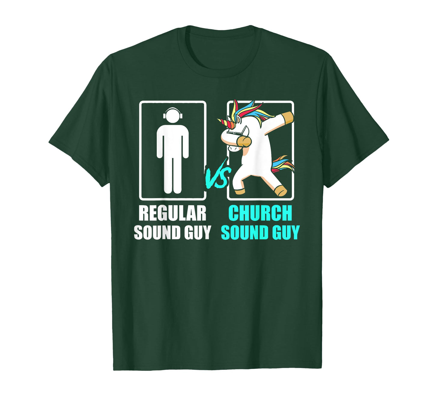 Regular Sound Guy & Church Sound Guy Unicorn Quote T-Shirt