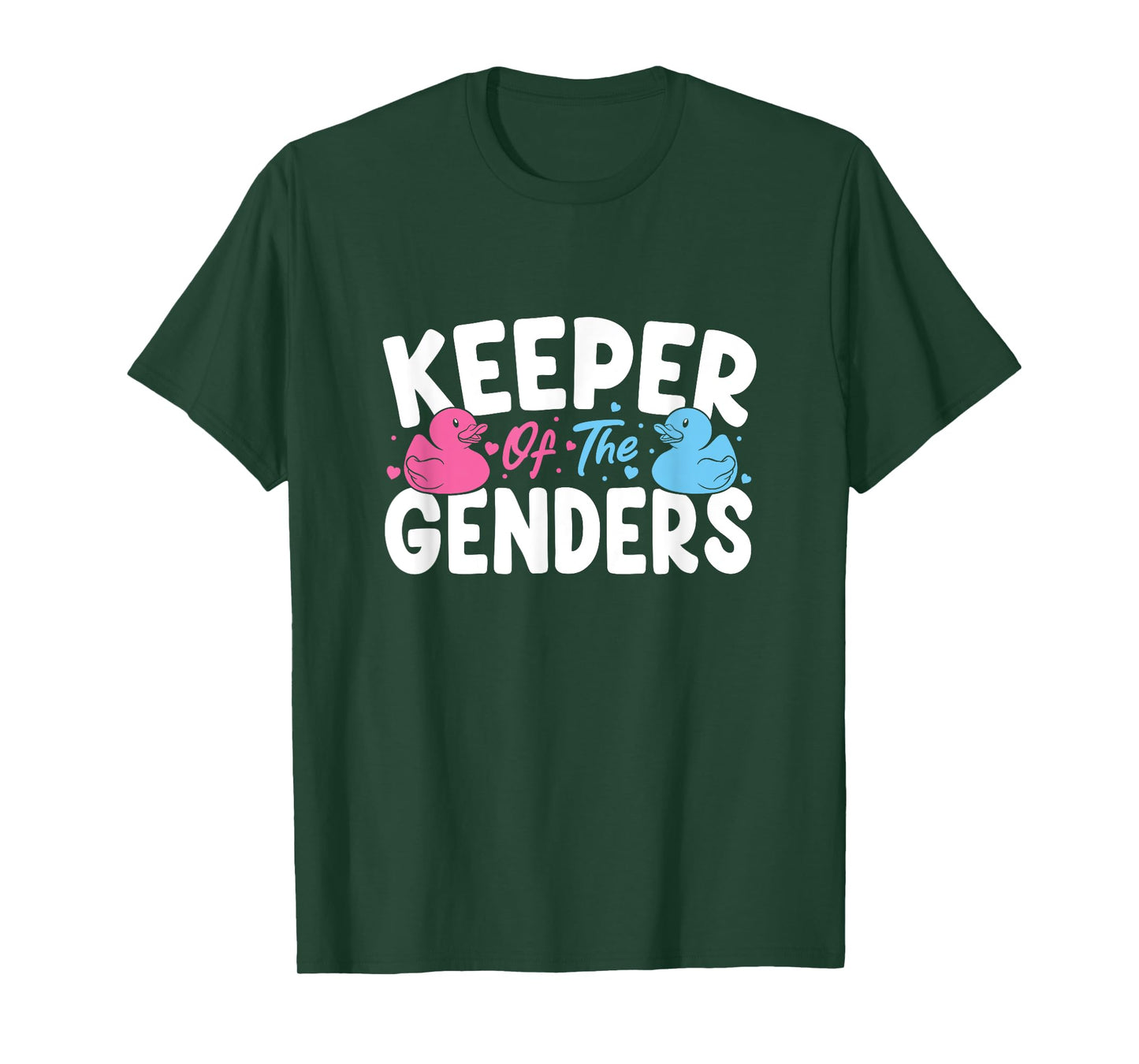 Keeper Of The Genders Rubber Duck Twin Gender Reveal T-Shirt