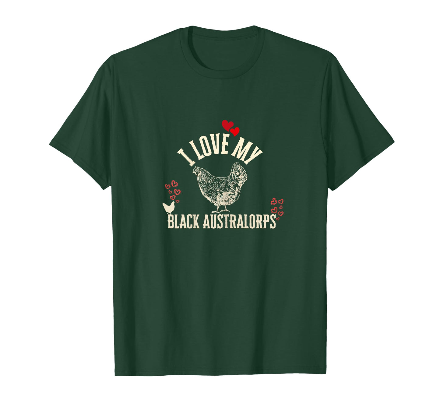 Black Australorp Vintage Chicken Lover T-Shirt