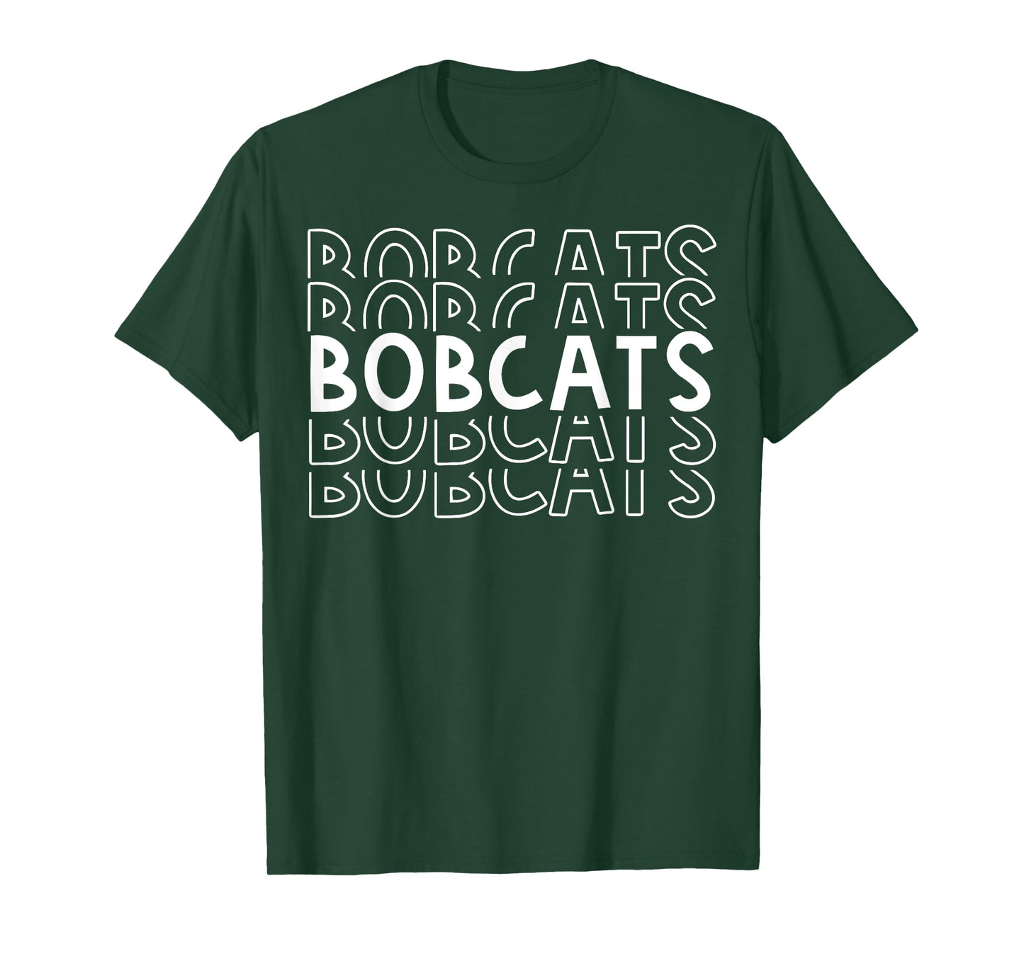 Bobcats School Sports Team Mascot Town Go College Athlete T-Shirt