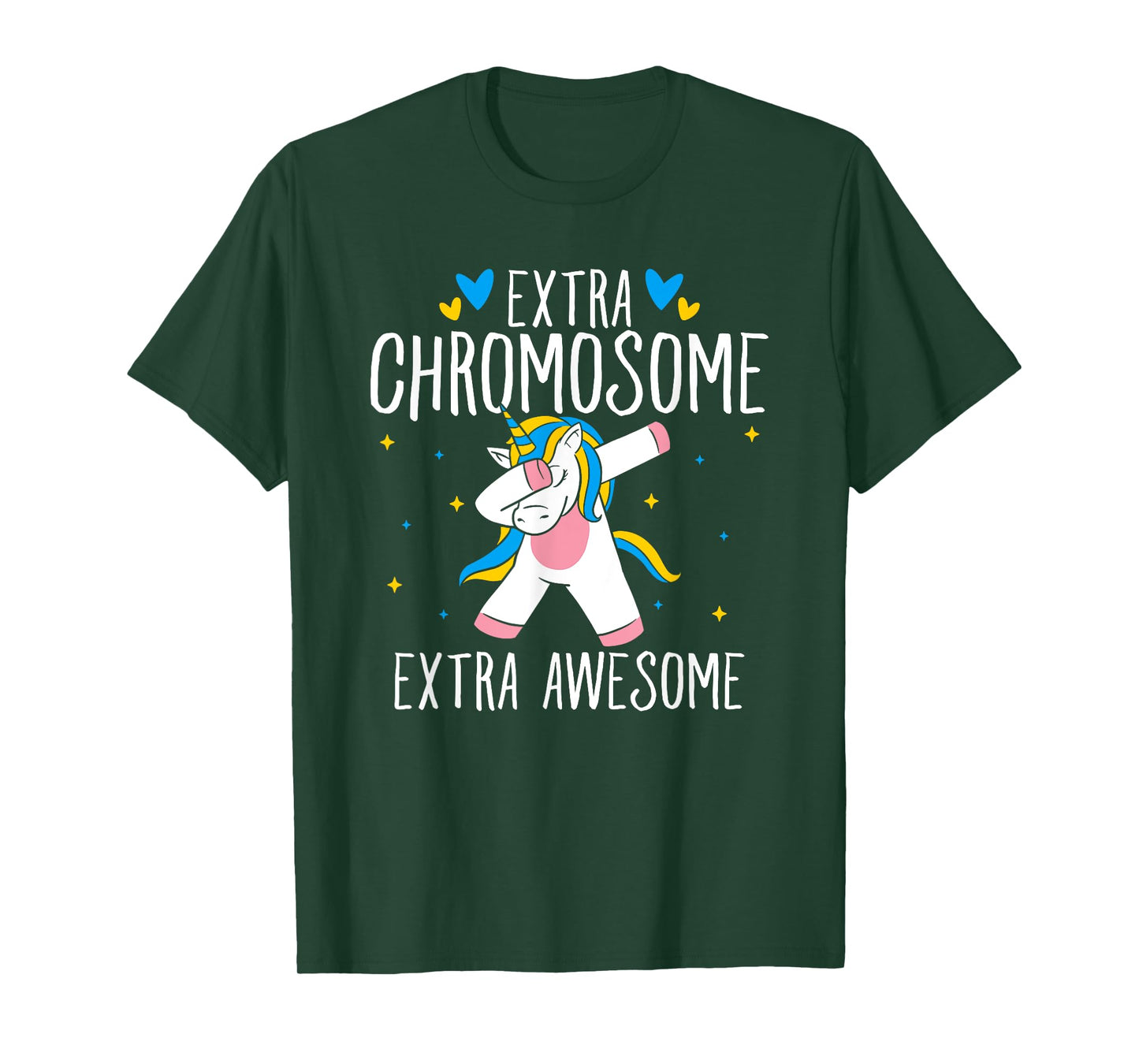 Extra Chromosome Extra Awesome Unicorn Down Syndrome T-Shirt