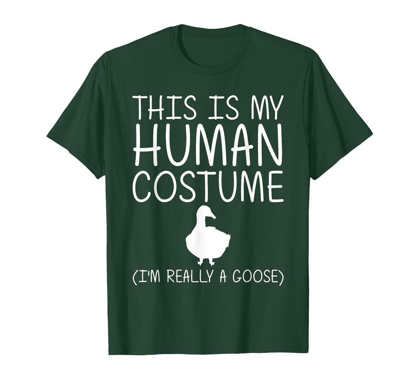 Goose Easy Halloween Human Costume Waterfowl Animal DIY Gift T-Shirt