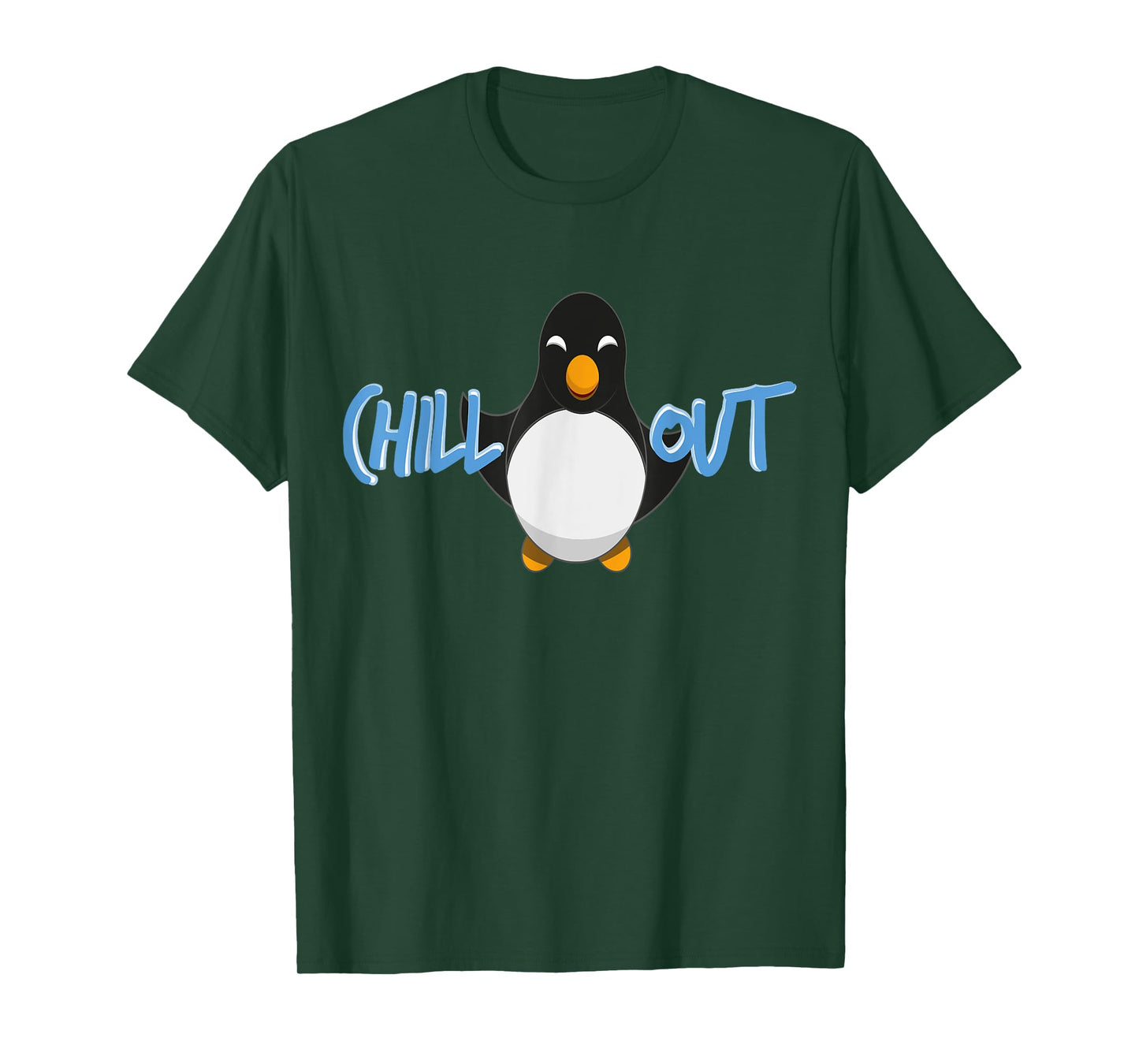 Chill Out Penguin T-Shirt Tee Funny T-Shirt