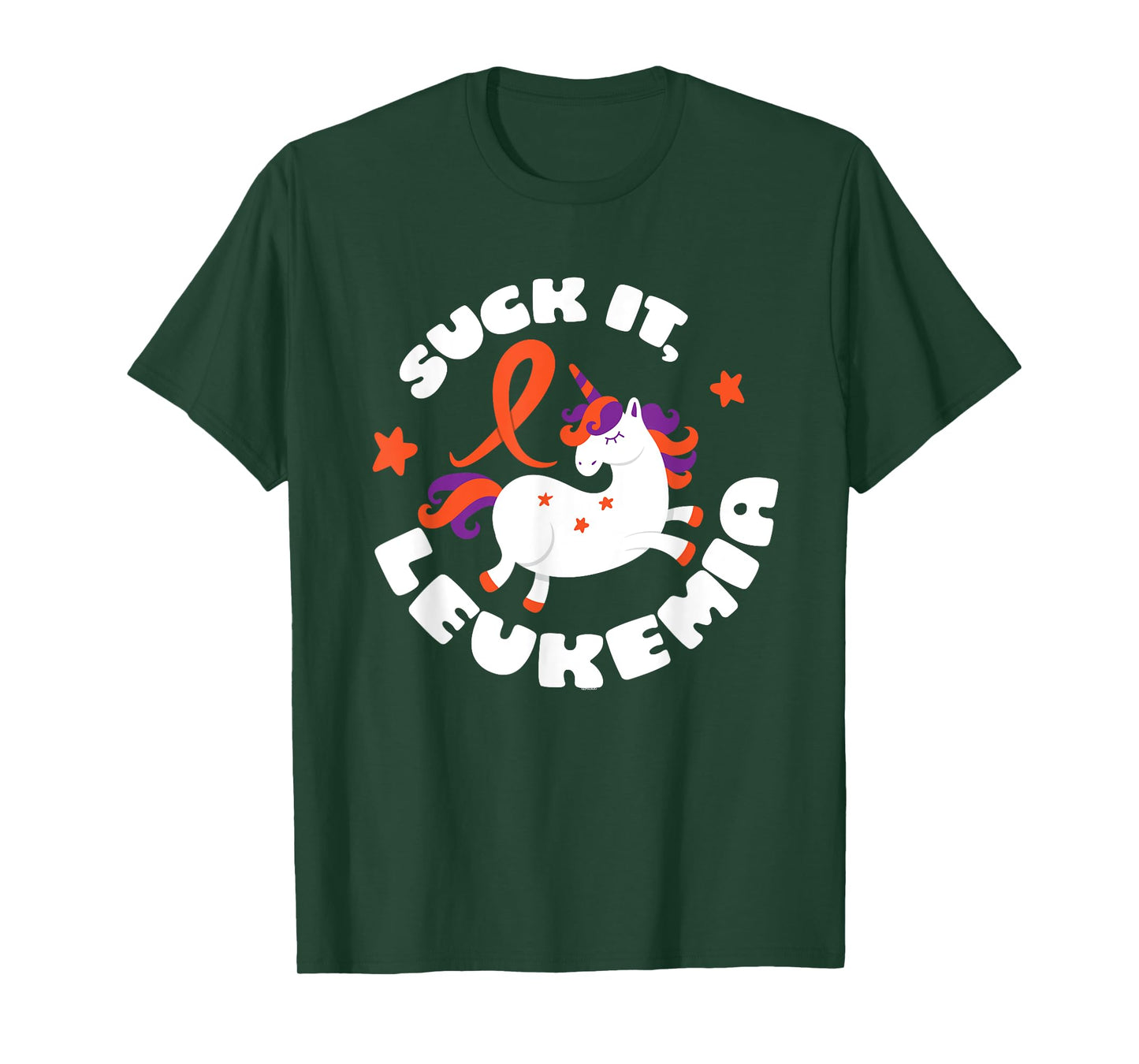 Unicorn Funny Suck It Leukemia Fighter Survivor Awareness T-Shirt