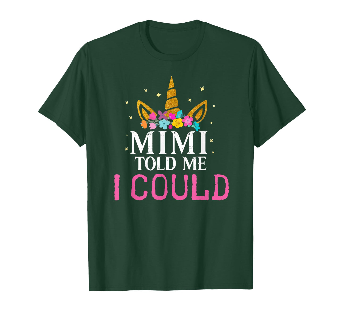 Mimi Told Me I Could Grankids Youth Grandchild Grandma Girls T-Shirt