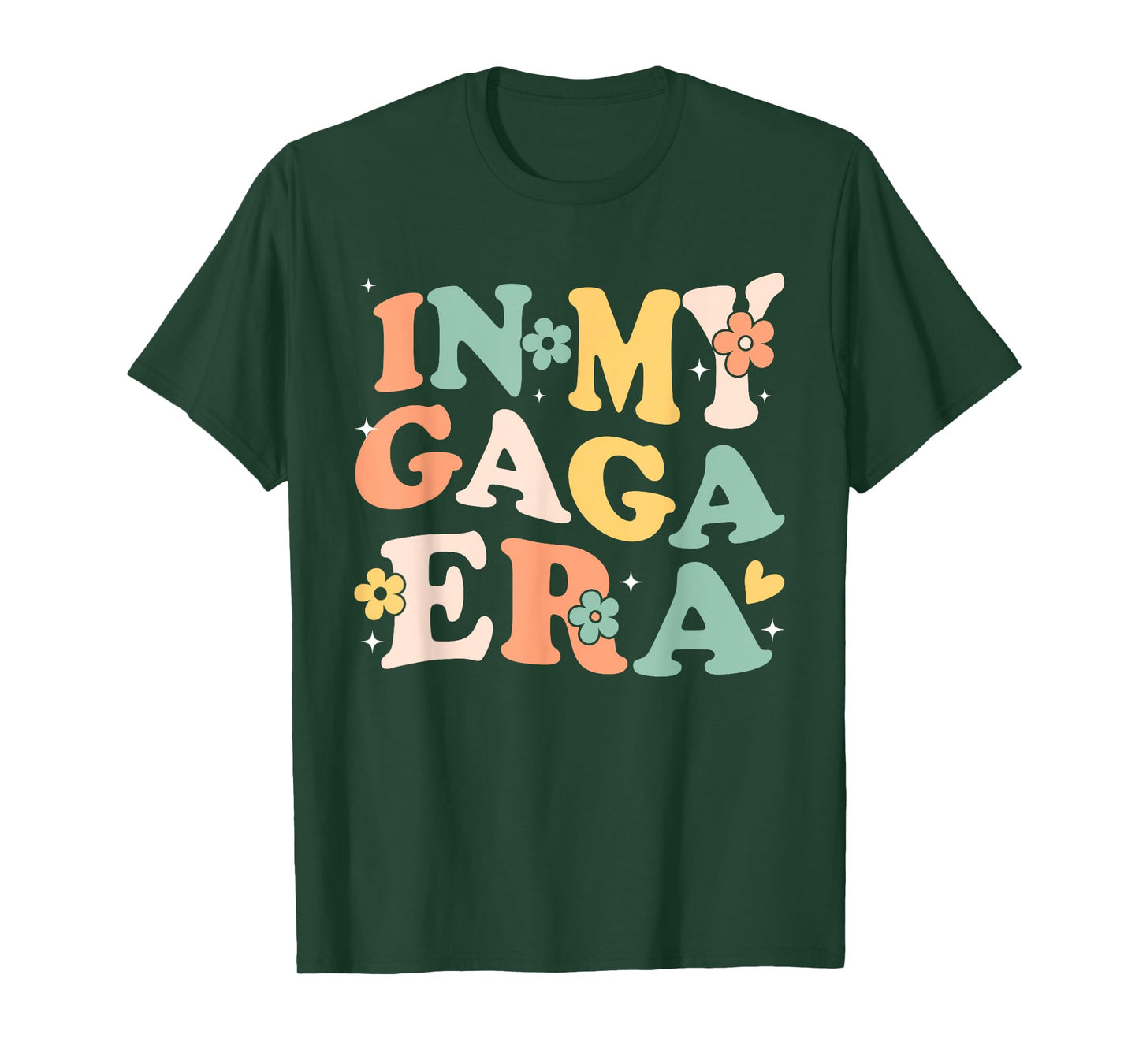 In My Gaga Era Funny Sarcastic Groovy Retro Mothers Day T-Shirt