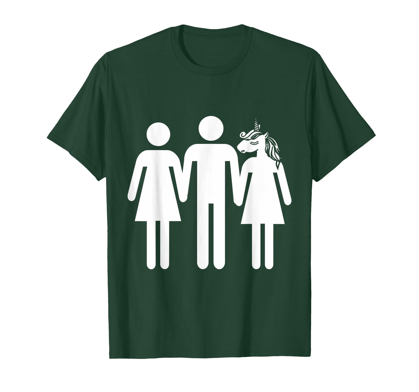 Unicorn Threesome Funny Shirt T-Shirt