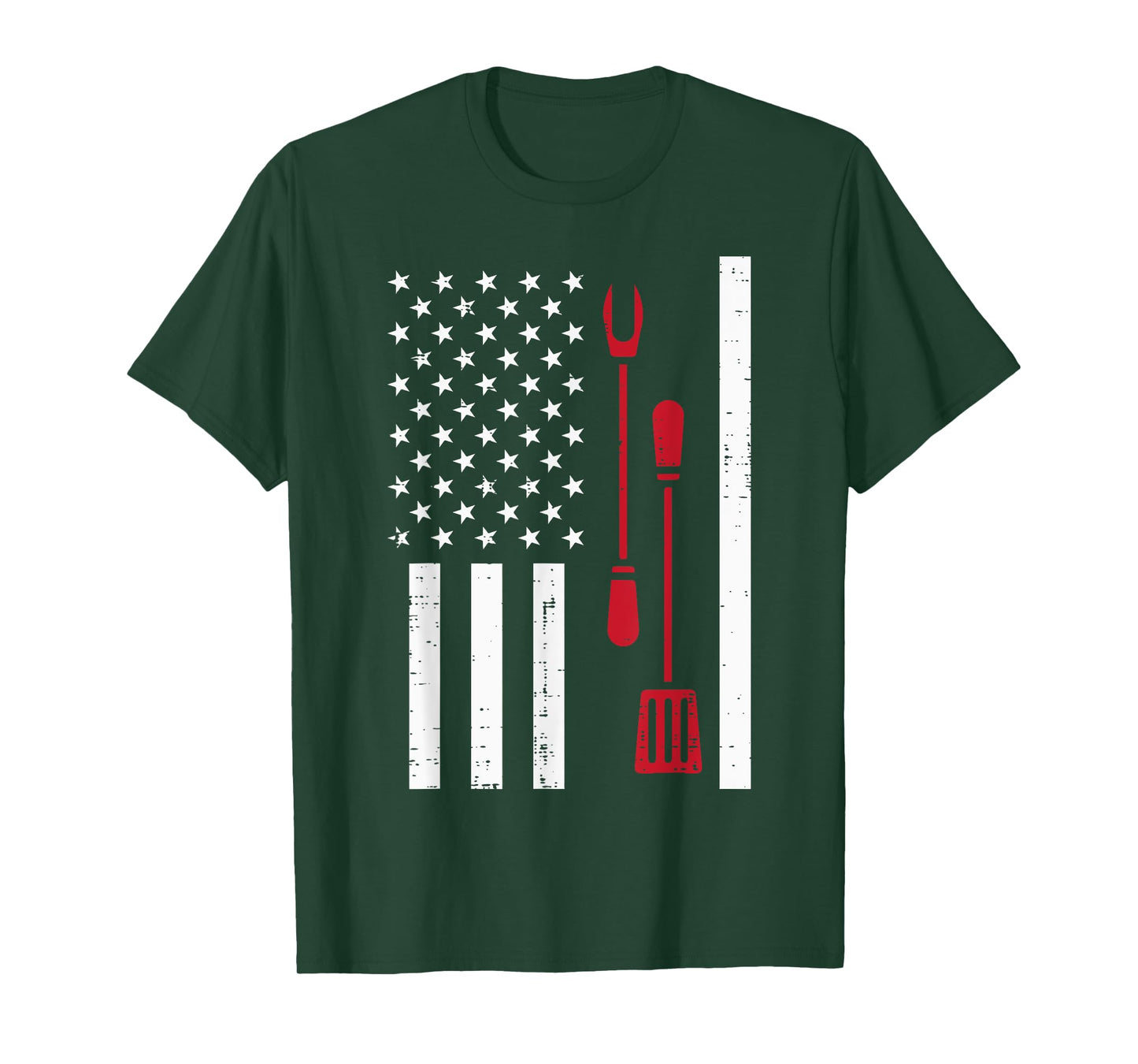 US Flag Bbq Grilling Tools Barbecue 4th July Women Men Kids T-Shirt