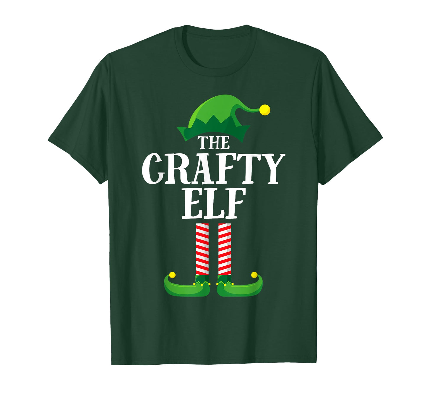 Crafty Elf Shirt Matching Family Funny Group Christmas T-Shirt