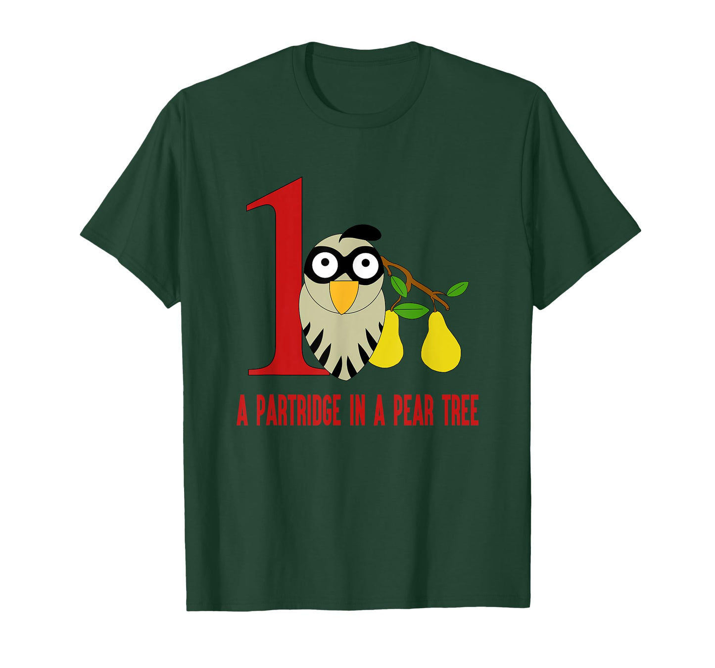 A Partridge in Pear Tree T-Shirt Song 12 Days Christmas Tee T-Shirt