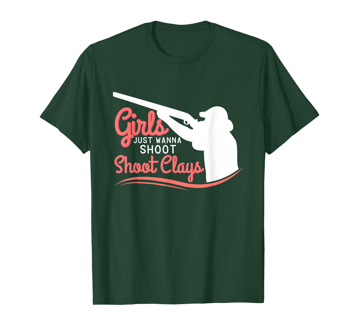 Funny Trap Skeet Shooting Shirt Girls Just Wanna Shoot Clays T-Shirt