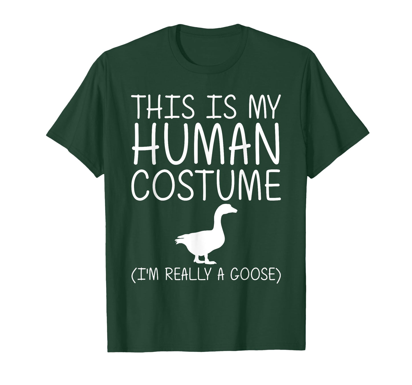 Goose Easy Halloween Human Costume Waterfowl Animal DIY Gift T-Shirt