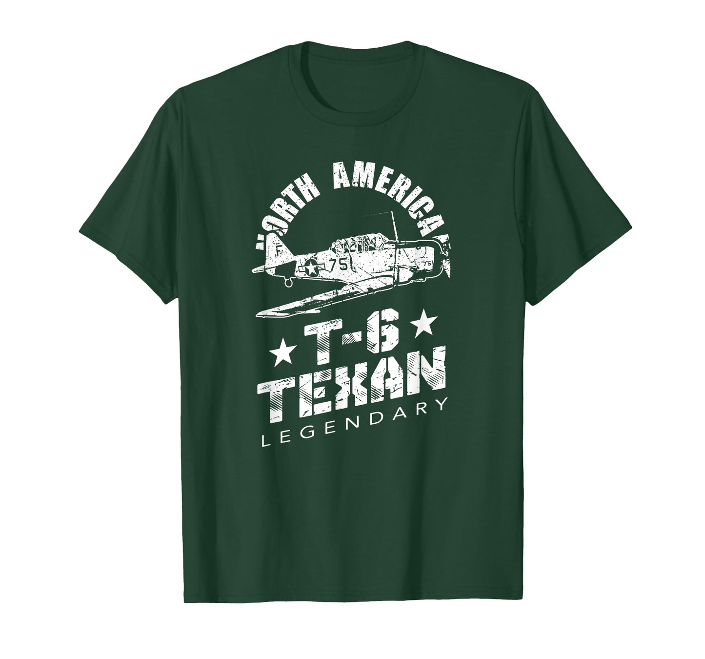 North American T-6 Texan Legendary Warbird Pilot Trainer T-Shirt
