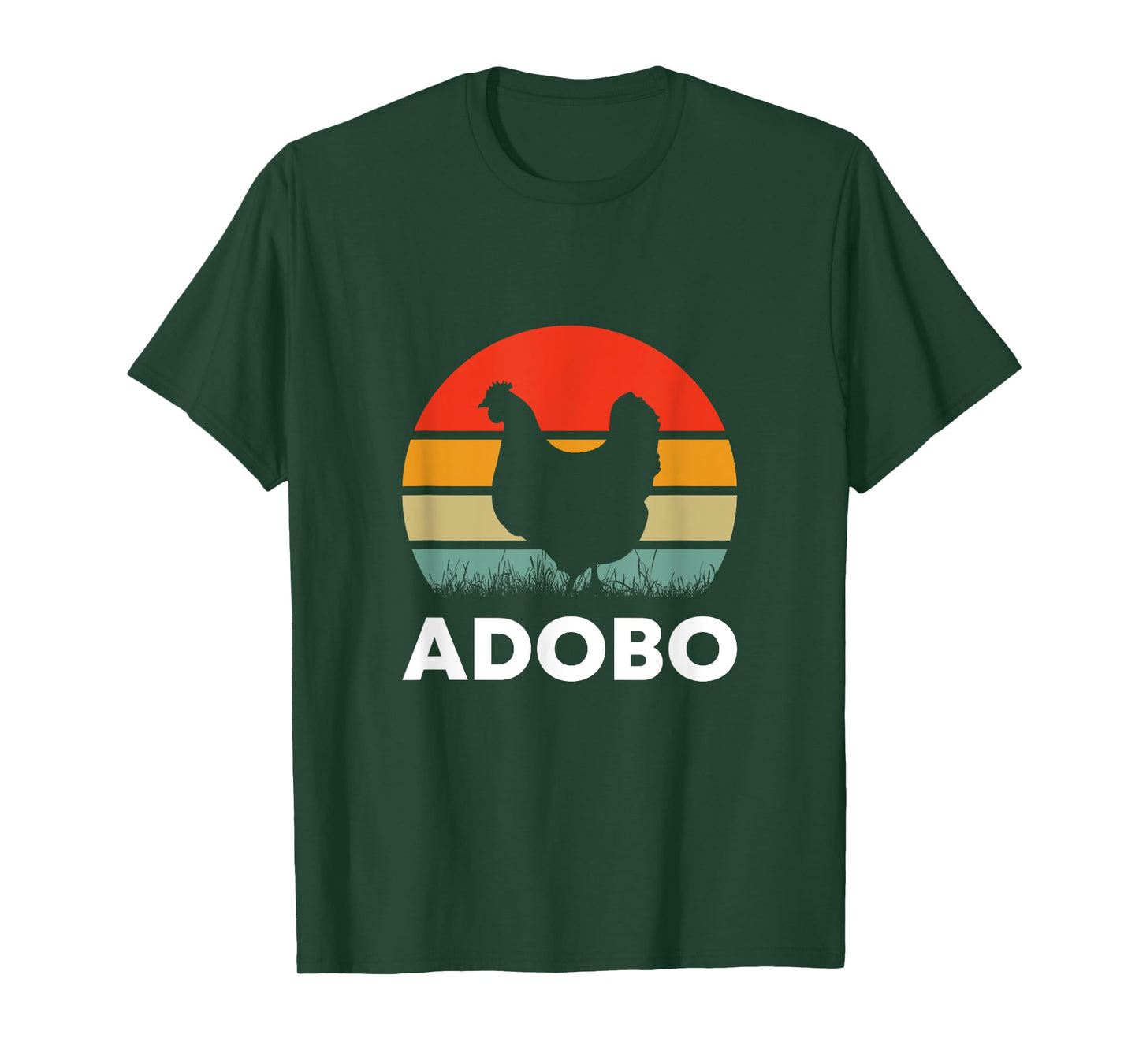 Retro Chicken Adobo Funny Filipino Filipina Philippines Food T-Shirt