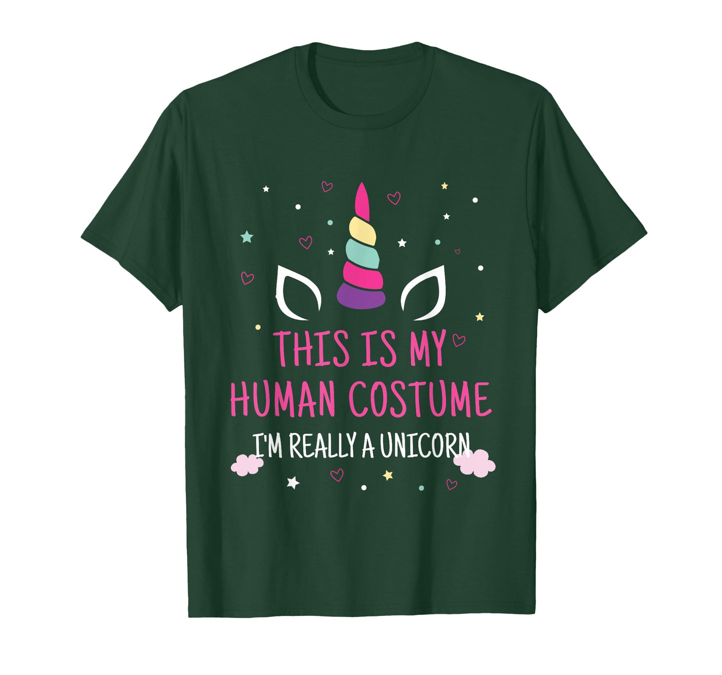 This Is My Human Costume I'm Really A Unicorn T-Shirt