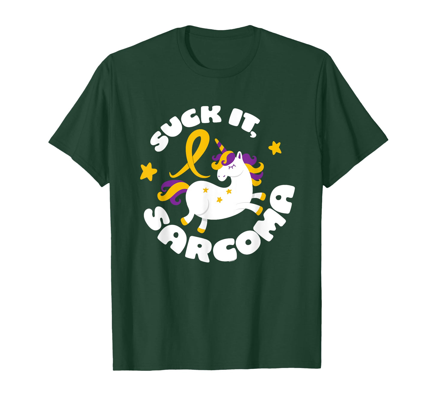Funny Suck It Sarcoma Cute Unicorn Fighter Survivor T-Shirt T-Shirt
