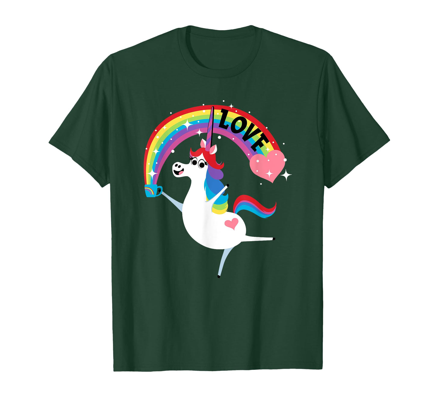 Disney and Pixar’s Inside Out Rainbow Unicorn Love T-Shirt
