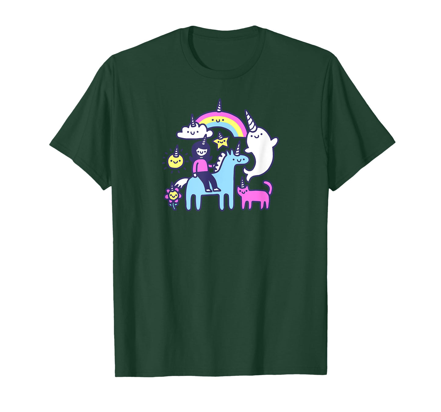 Threadless Obinsun Unicorns Everywhere Graphic T-Shirt