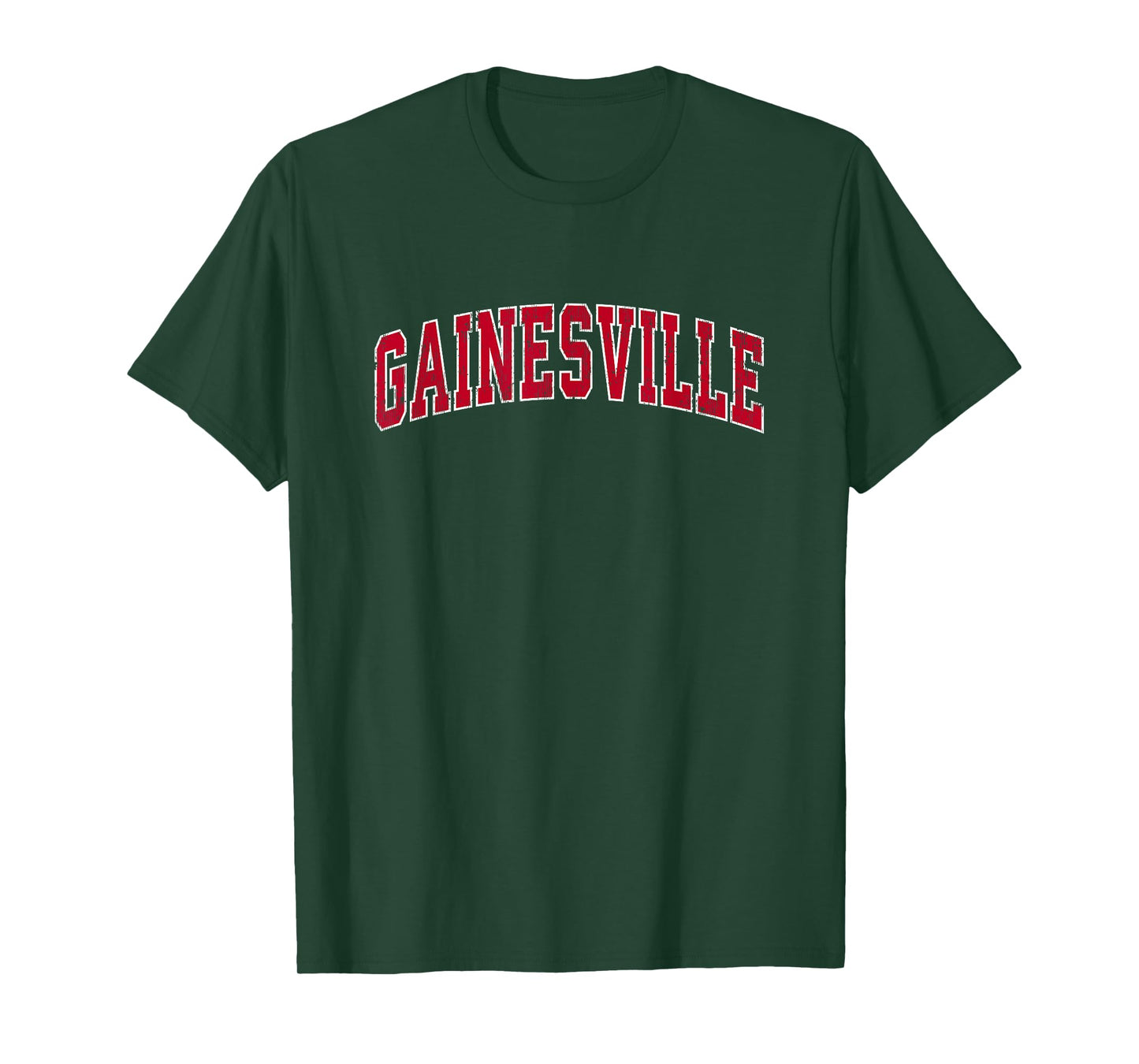 Gainesville Georgia GA Vintage Sports Design Red Design T-Shirt