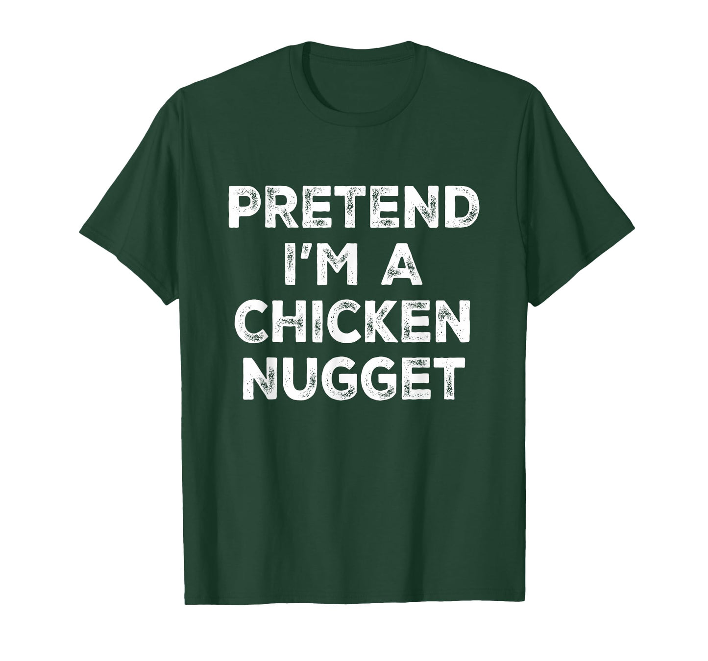 Pretend I'm A Chicken Nugget Lazy Halloween Costume T-Shirt