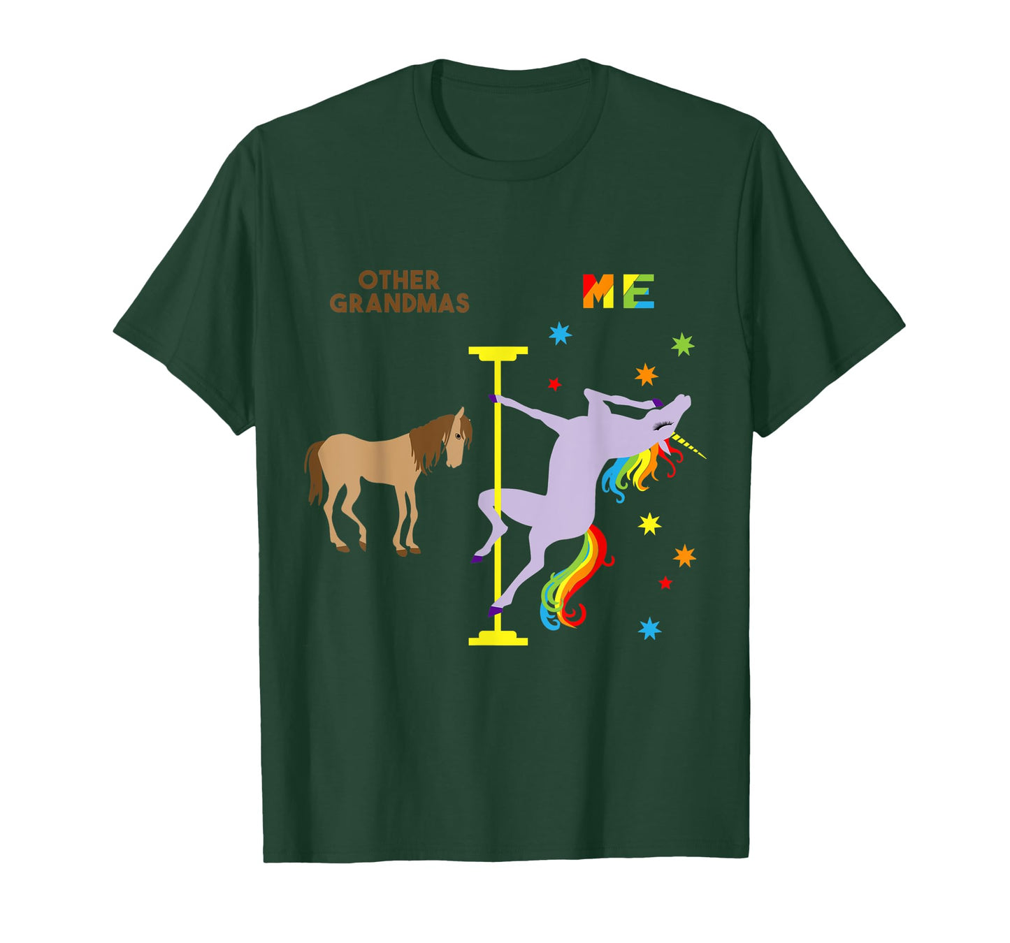 Unicorn Grandma Shirt Gifts for Grandmas Rainbow Tee T-Shirt