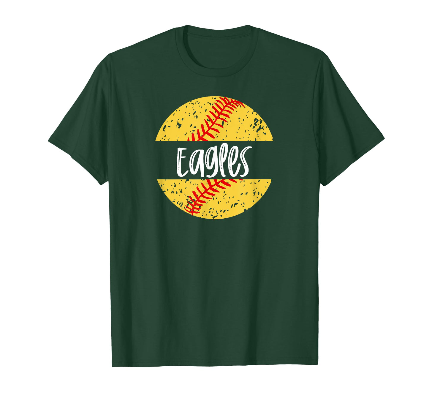 Eagles Softball Team Mascot School Spirit Game Day T-Shirt