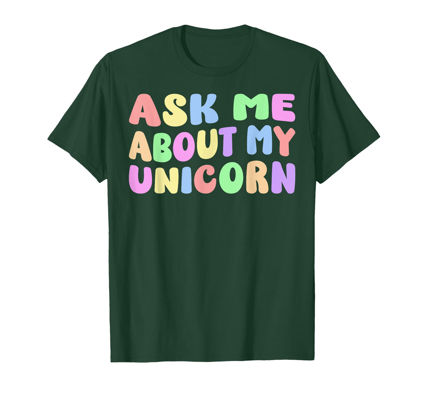 Ask Me About My Unicorn Halloween Costume Birthday Party T-Shirt