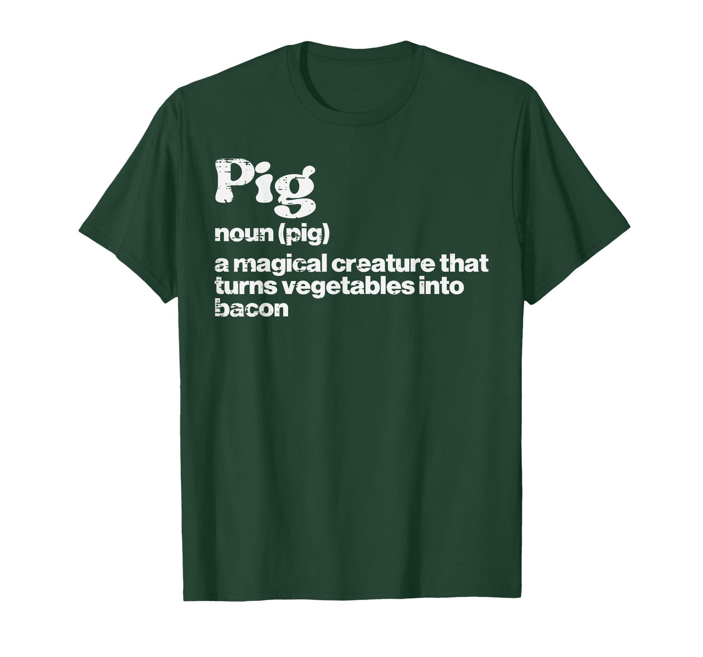 Pig Definition Bacon Funny Bbq Barbecue Grill Men Women Kids T-Shirt