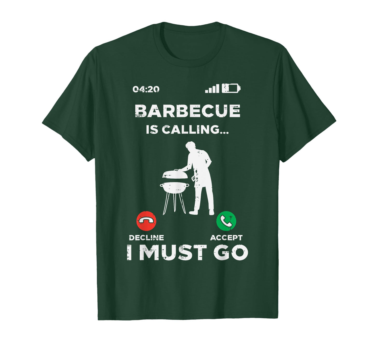 Barbecue Is Calling I Must Go Funny Bbq Grill Men Women Kids T-Shirt