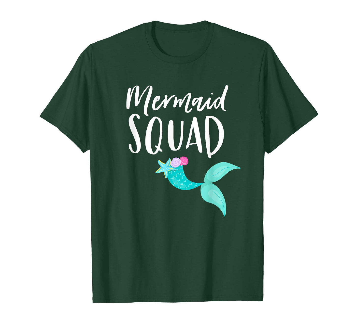 Mermaid Squad Birthday Squad for Party Mom Mama Girl T-Shirt