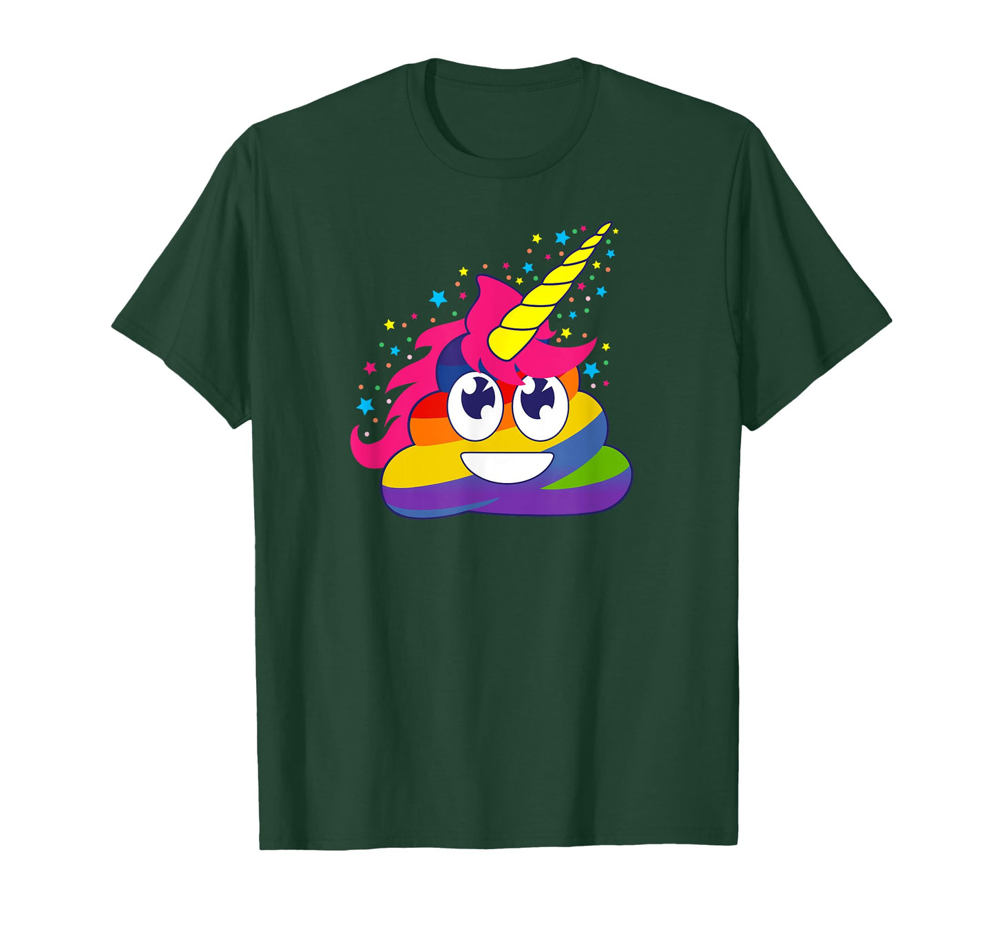 Rainbow Unicorn Poop Funny Cute kawaii kids adults Gift Idea T-Shirt
