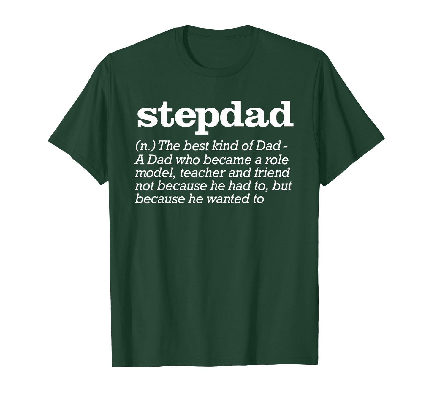 Funny Stepdad Gift Apparel - Men's Black Stepdad Definition T-Shirt - Small - Short Sleeve - Casual - Father's Day, Birthday